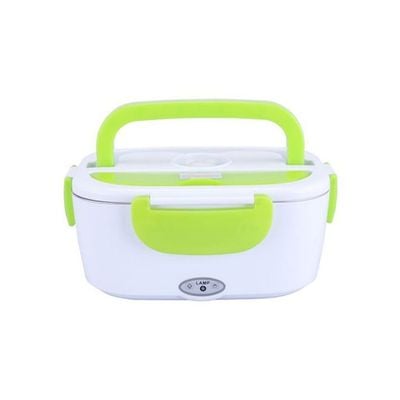 Multi-Functional Electric Heating Lunch Box With Removable Container Green/White