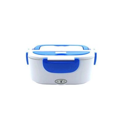 Portable Electric Lunch Box Blue/White