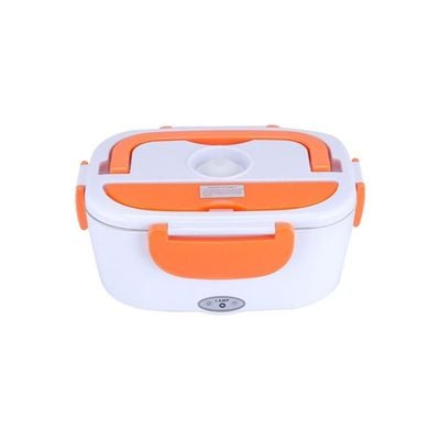 Multi Functional Electric Heating Lunch Box Orange 23.8x10.8x17cm