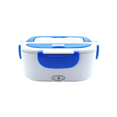 Portable Electric Heating Lunch Box Blue/White