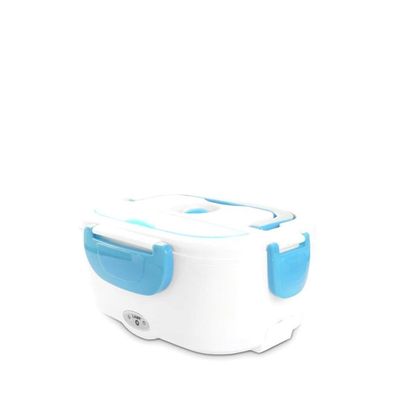 Portable Electric Heating Lunch Box Blue/White 0.6L