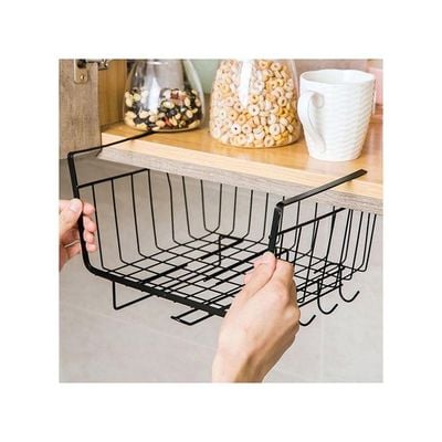 Kitchen Under Shelf Storage Basket Black