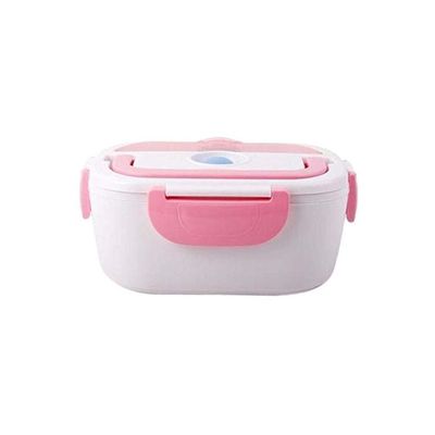 Electric Lunch Box White/Pink/Blue 22x15x10centimeter