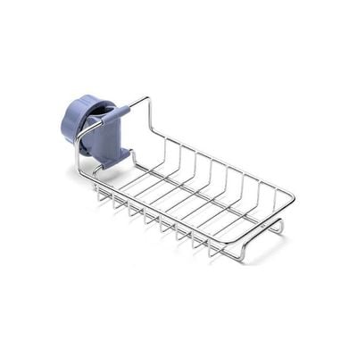 Multifunctional Storage Rack Silver/Blue 19.5x7.5x11centimeter