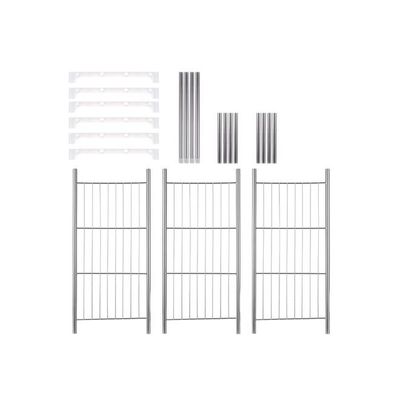 3-Tier Microwave Oven Shelving Kitchen Rack Silver 22.4x11.8x18.9inch