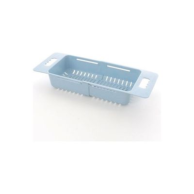 Kitchen Plastic Storage Drain Rack Blue 38 x 18.5 x 8cm