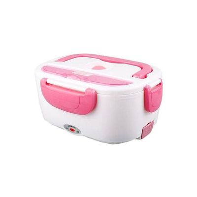 Electric Heatable Lunch Box White/Pink