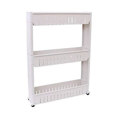 Three Layer Multipurpose Side Storage Rack White