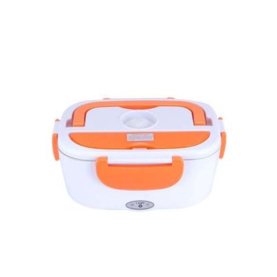 Portable Electric Lunch Box Orange/White