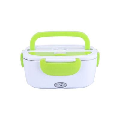 Multi Functional Electric Heating Lunch Box Green 23.8x10.8x17cm