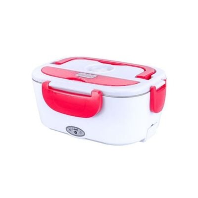 Multi-Functional Electric Heating Lunch Box With Removable Container Red/White