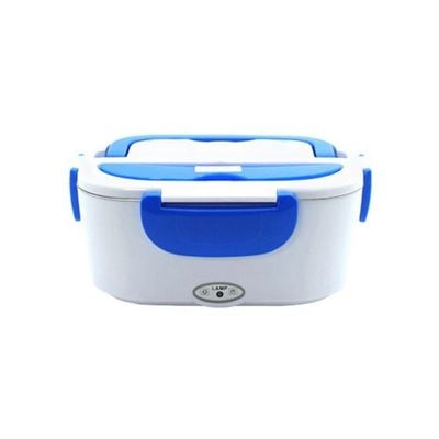 Portable Electric Heating Lunch Box Blue/White