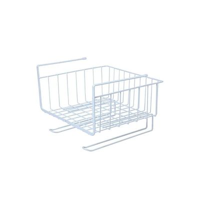 Hanging Basket Storage Rack White 25x28centimeter