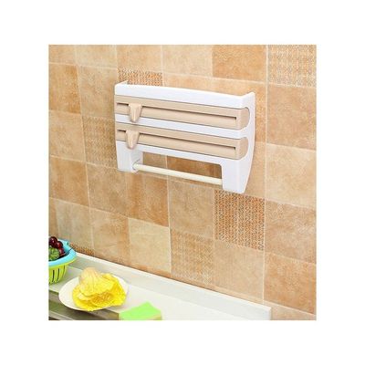 Cling Film Bottle And Towel Rack Brown 0.801kg