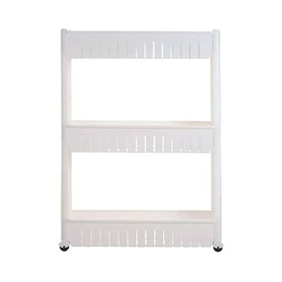 3-Tier Multipurpose Kitchen Rack White 21.7x29inch