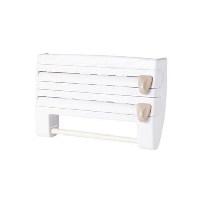 Wall Mounted Multi-Layered Rack White/Brown 390x240x100millimeter