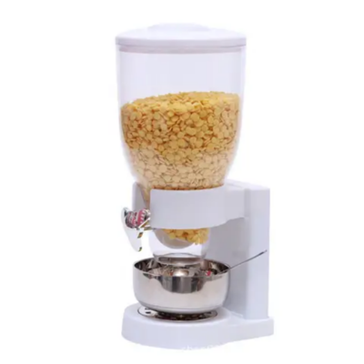 Single Cereal Dispenser White/Clear