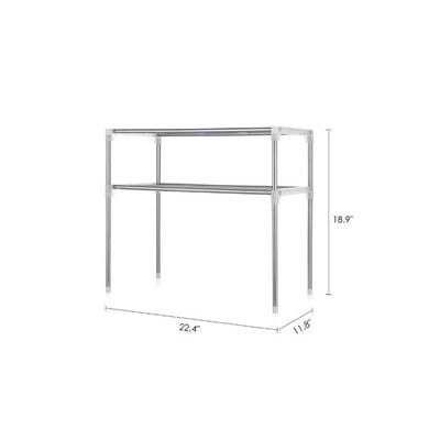 2-Tier Multi-functional Kitchen Rack Silver