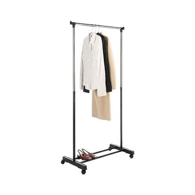 Extendable Garment Rack Silver/Black