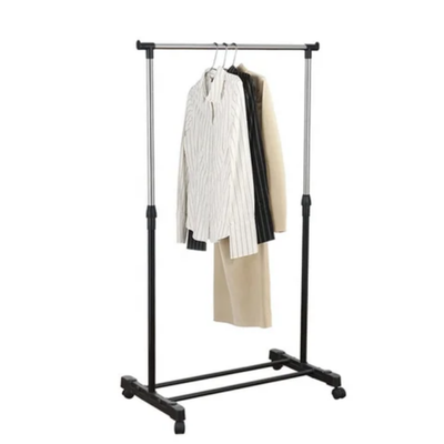 Extendable Garment Rack Silver/Black