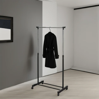 Extendable Garment Rack Silver/Black