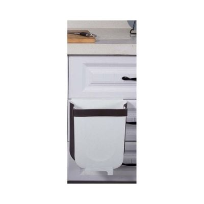 Portable Trash Can White 29x25x18centimeter