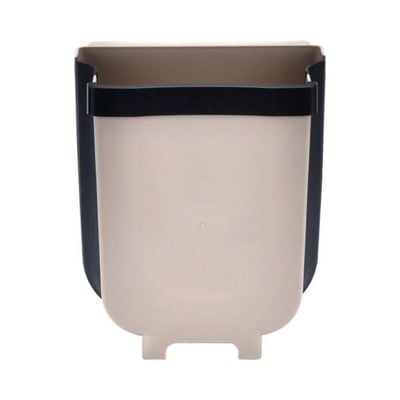 Hanging Kitchen Trash Can Beige/Black 24.5x28.5x17.5cm