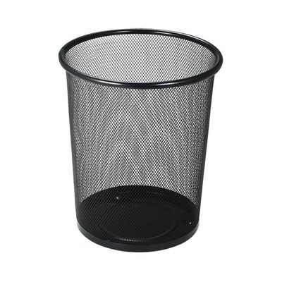 Metal Waste Basket Black 7.5x9x10.6inch