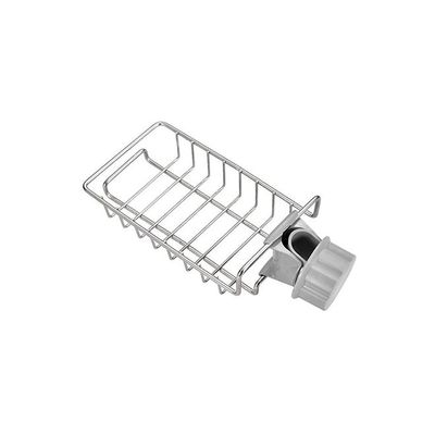 Dishwashing Sponge Holder Rack Silver 7.09 x 3.74 x 4.13inch