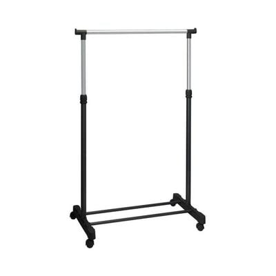 Telescopic Clothes Rack Silver/Black 75x80x45centimeter