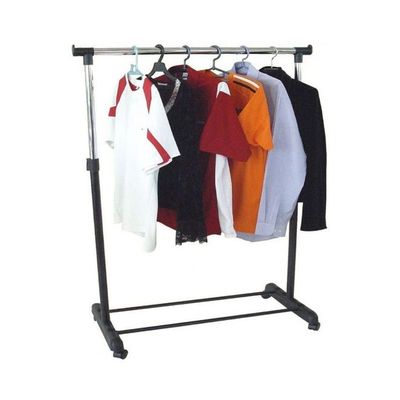 Stainless Steel Foldable Clothes Hanger Silver/Black