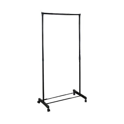 Cloths Rack With Wheels Black