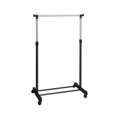 Foldable Stainless Steel Cloth Rack Silver/Black