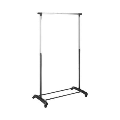 Telescopic Clothes Rack Silver/Black 75x45x80centimeter