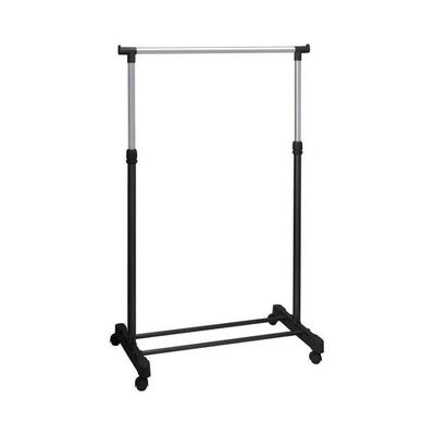 Telescopic Clothes Rack Silver/Black 75x45x80centimeter