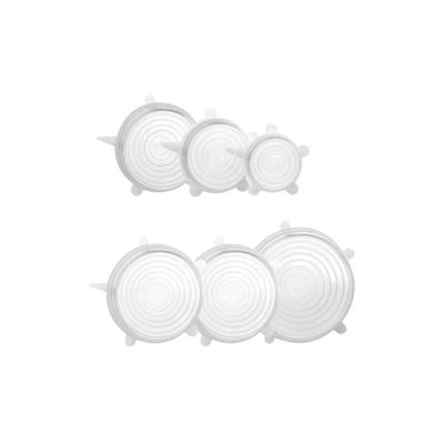 6-Piece Silicone Stretch Lids 2724711265715 Grey