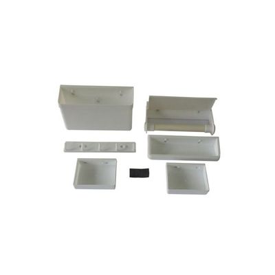 5-Piece Magnetic Refrigerator Shelf Storage Rack Set AS936HL1CFTJZNAFAMZ-22058869 White