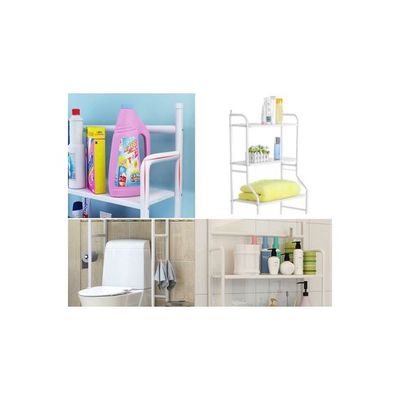 Bathroom Storage Rack White 50X25X160cm