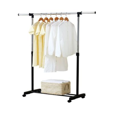 Rolling Garment Rack Black/Silver