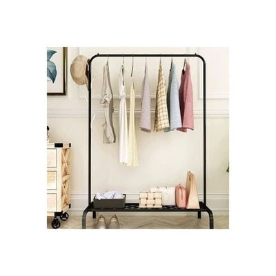 Floor Standing Cloth Rack Black