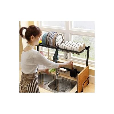 Stainless Steel Dish Rack Black