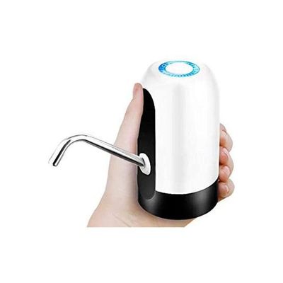 Rechargable Wireless Auto Electric Gallon Bottled Drinking Water Pump KE-SP-DO-24885 White-Black
