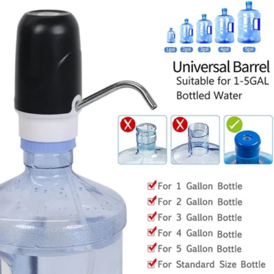 Electric Water Bottle Dispenser Pump HS-13 Black