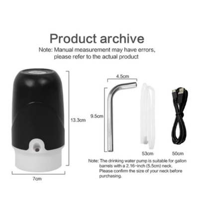 Electric Water Bottle Dispenser Pump HS-13 Black