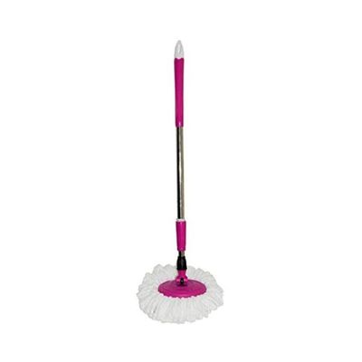 2-Piece 360 Degree Spin Mop With Bucket Set Purple/Silver/White