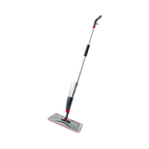 Water Spraying Cleaning Mop Silver/Black/Red 0.85L