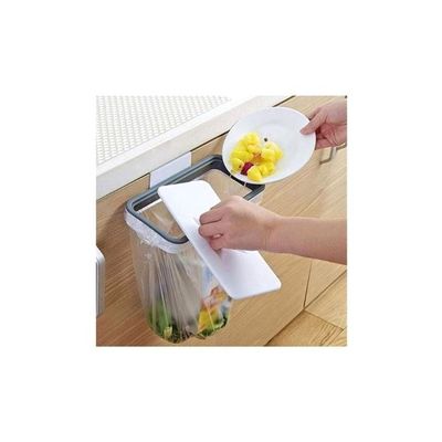 Hanging Trash Bag Holder Clear/Grey 24.3x10.2x3centimeter