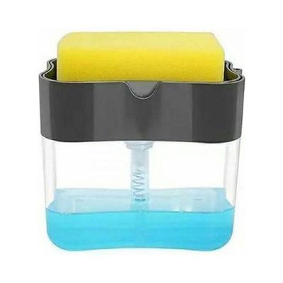 Dispenser- Liquid Soap Pump And Sponge Multicolor