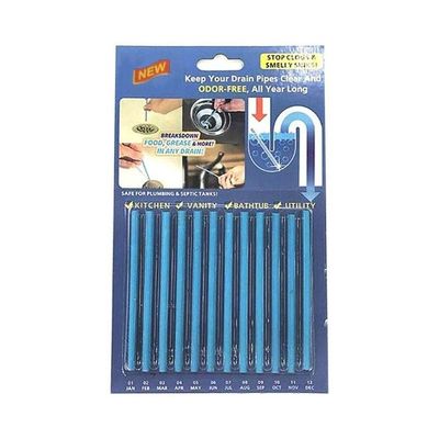 12-Piece Sani Sticks Blue 12x14cm