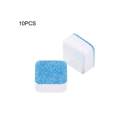 10-Piece Washing Machine Effervescent Cleaner Tablet Set Blue/White